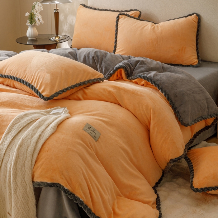 91家纺网 家纺一手货源 找家纺 （总）早晨家纺 2025新款双拼牛奶绒-单被套