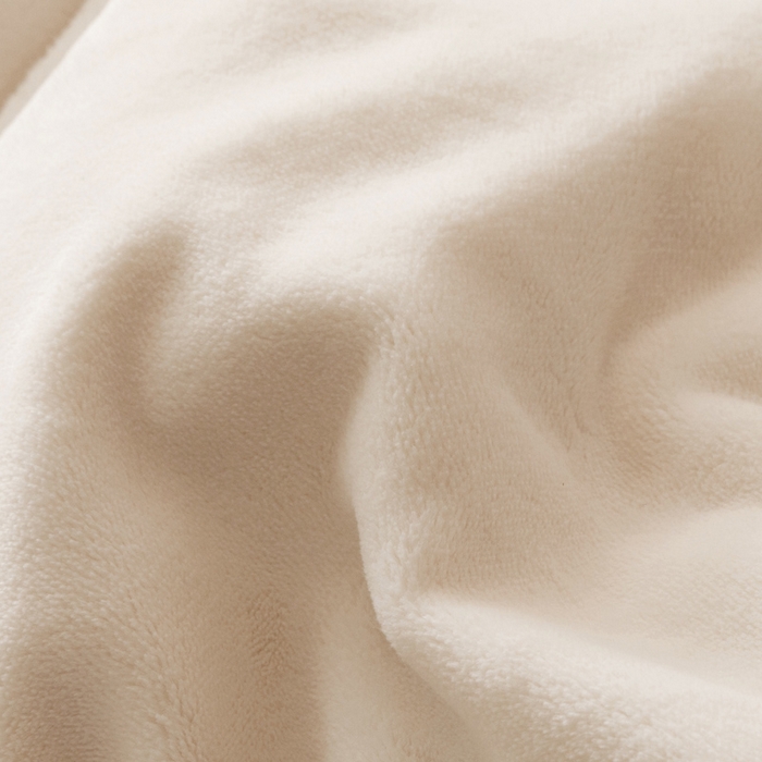 91家纺网 家纺一手货源 找家纺 早晨家纺 2025新款纯色双拼牛奶绒-可拆卸冬被 双拼奶白+奶茶咖