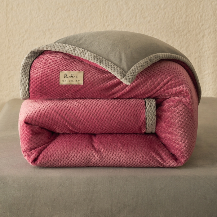 91家纺网 家纺一手货源 找家纺 早晨家纺 2025新款尚流款牛奶绒提花-单被套 尚流-豆沙