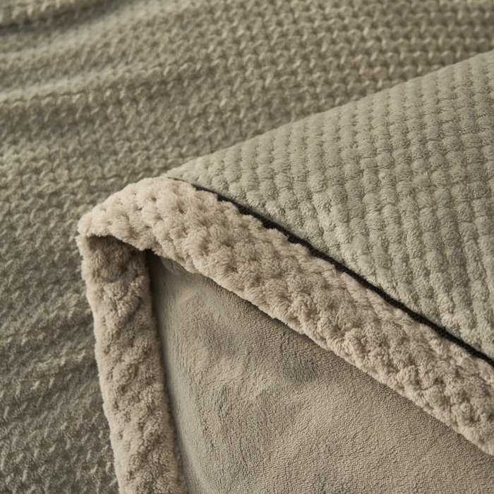 91家纺网 家纺一手货源 找家纺 早晨家纺 2025新款尚流款牛奶绒提花-单被套 尚流-浅灰