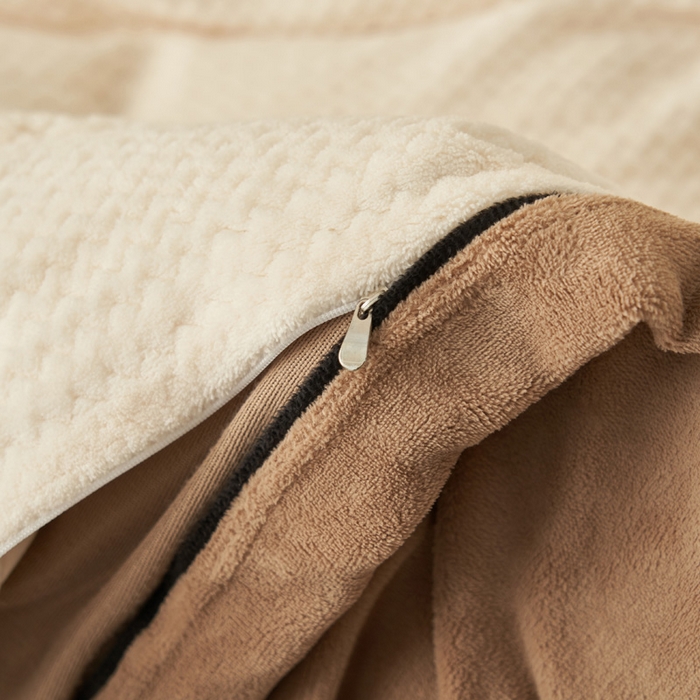 91家纺网 家纺一手货源 找家纺 早晨家纺 2025新款青沐款牛奶绒提花-单被套 青沐-奶昔白