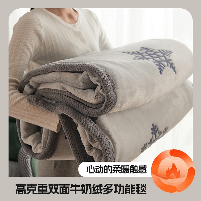 91家纺网 家纺一手货源 找家纺 （总）早晨家纺 2025新款北影款-印花单层毛毯