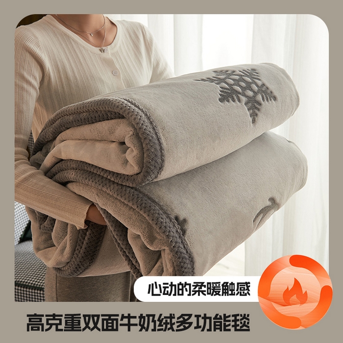 91家纺网 家纺一手货源 找家纺 （总）早晨家纺 2025新款北影款-印花单层毛毯