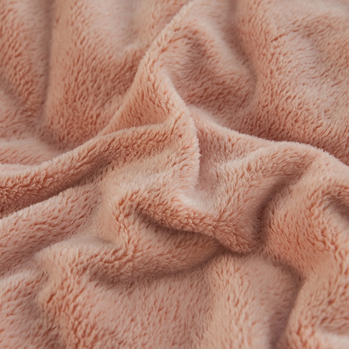 91家纺网 家纺一手货源 找家纺 早晨家纺 2025新款北影款-印花单层毛毯 北影四叶-桔