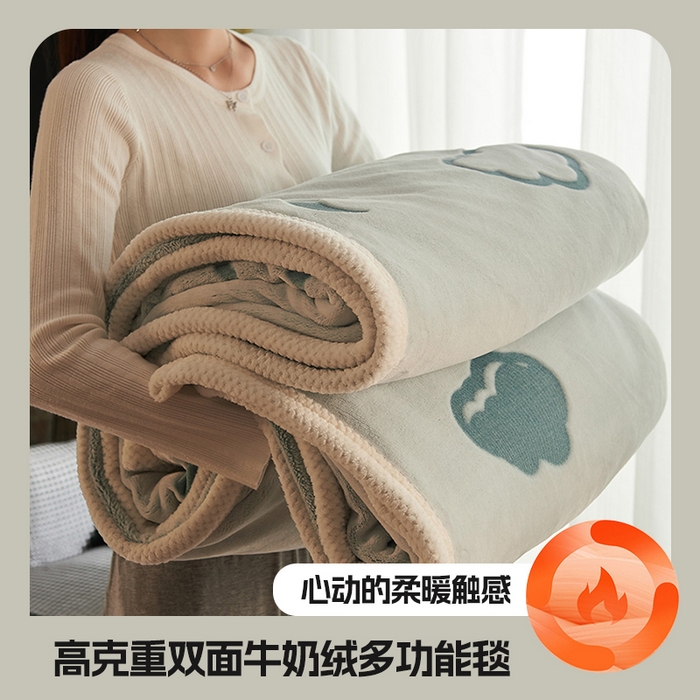 91家纺网 家纺一手货源 找家纺 （总）早晨家纺 2025新款北影款-印花单层毛毯