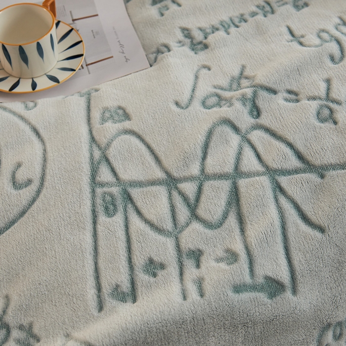 91家纺网 家纺一手货源 找家纺 早晨家纺 2025新款北影款-印花单层毛毯 北影方程-孔雀