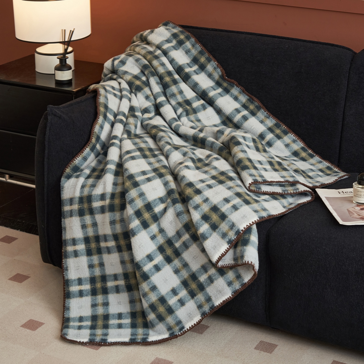 91家纺网 家纺一手货源 找家纺 早晨家纺 2025新款230g双层羊绒牛奶绒毛毯 双层毛毯-威尔士亲格