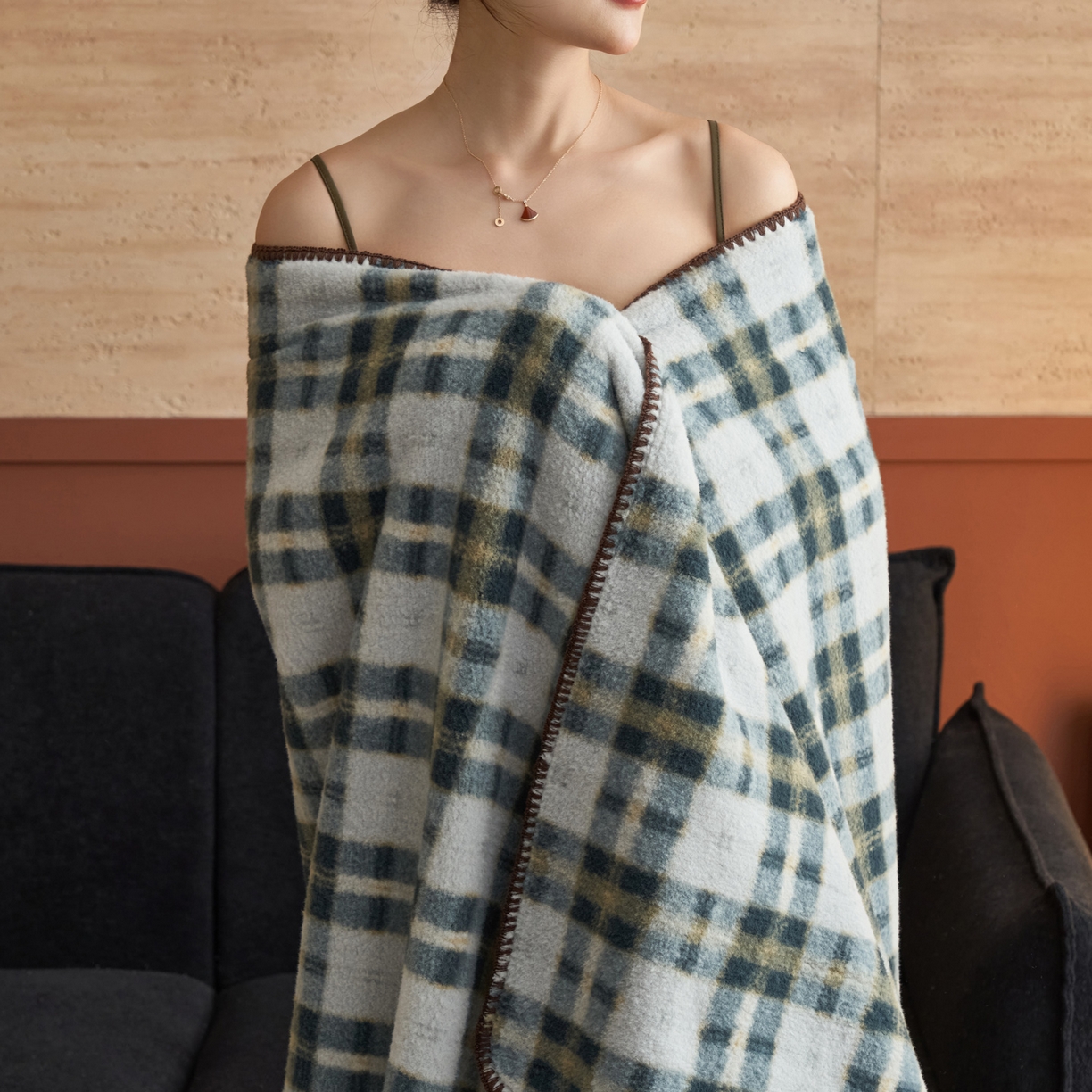 91家纺网 家纺一手货源 找家纺 早晨家纺 2025新款230g双层羊绒牛奶绒毛毯 双层毛毯-威尔士亲格