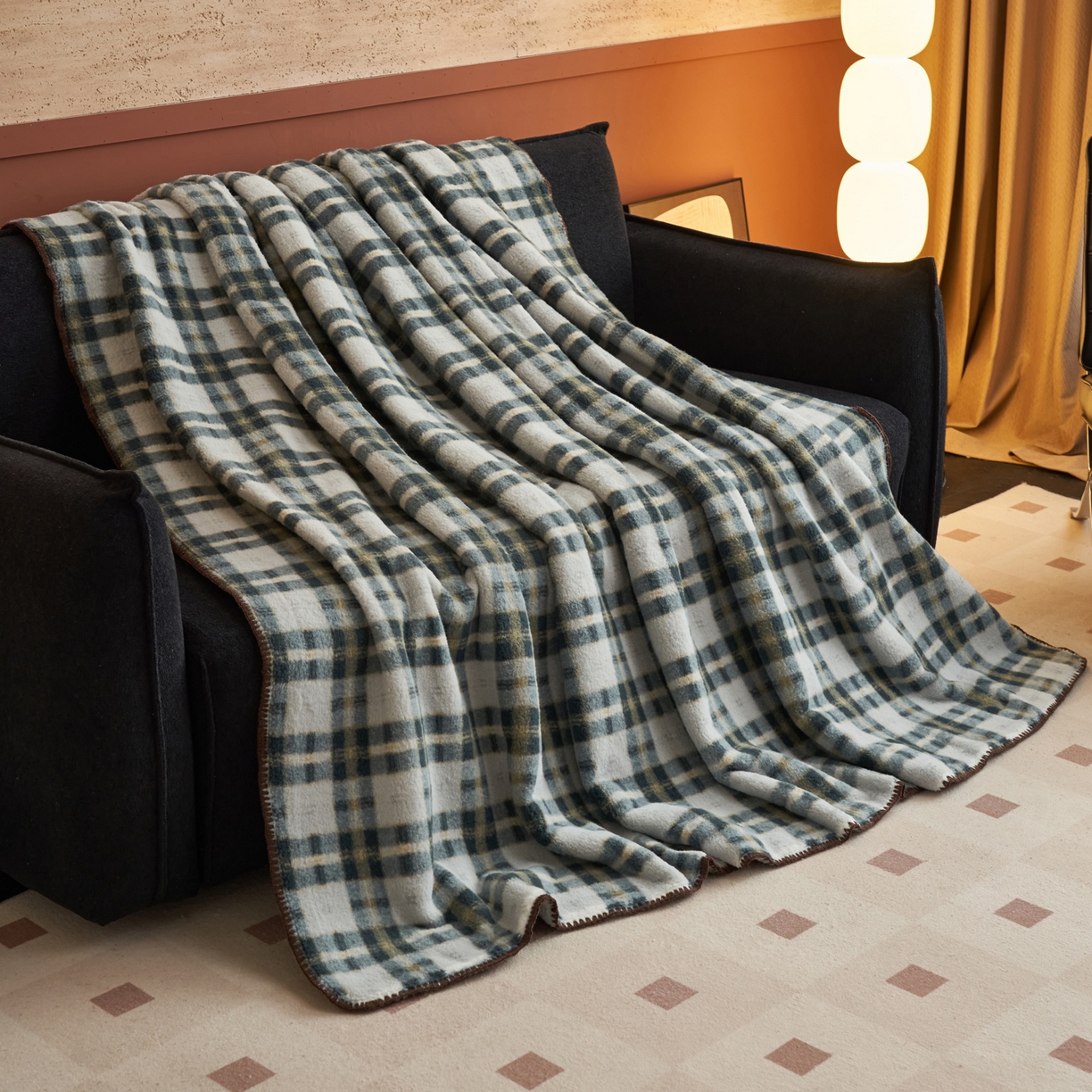 91家纺网 家纺一手货源 找家纺 早晨家纺 2025新款230g双层羊绒牛奶绒毛毯 双层毛毯-威尔士亲格