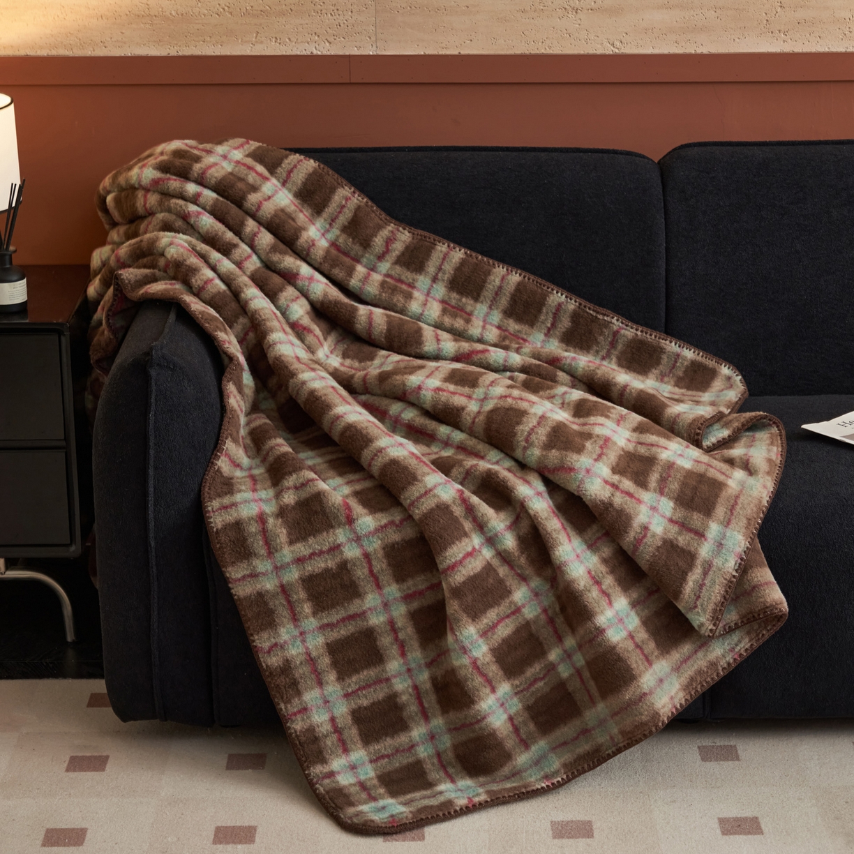 91家纺网 家纺一手货源 找家纺 早晨家纺 2025新款230g双层羊绒牛奶绒毛毯 双层毛毯-慕池格