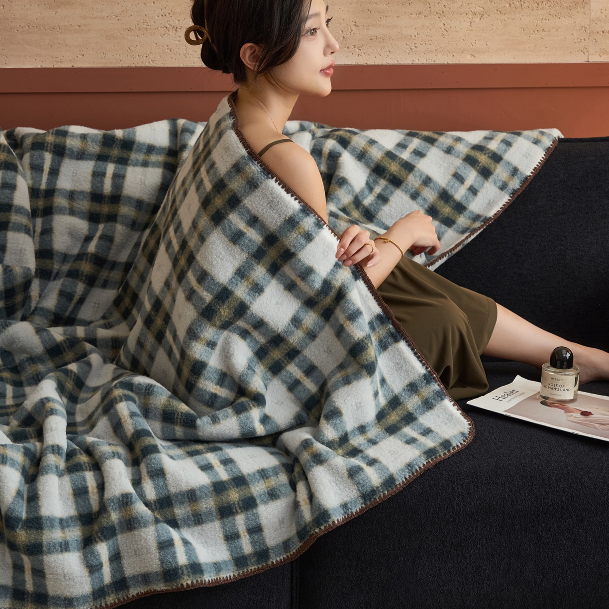 91家纺网 家纺一手货源 找家纺 早晨家纺 2025新款230g双层羊绒牛奶绒毛毯 双层毛毯-威尔士亲格