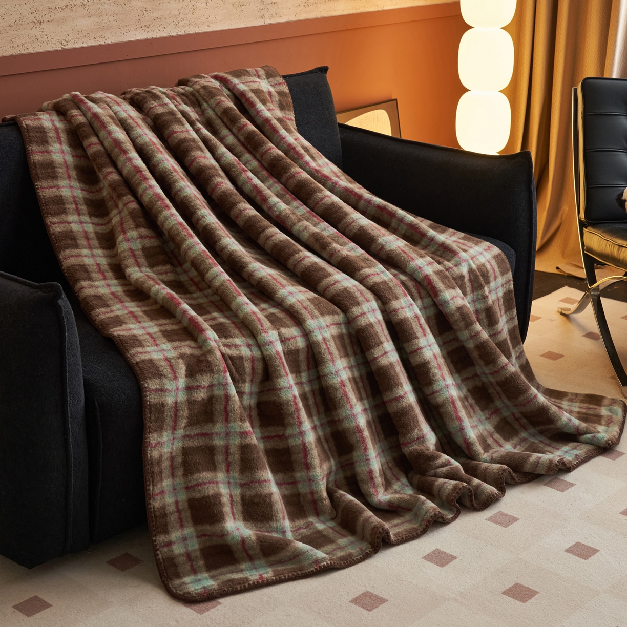 91家纺网 家纺一手货源 找家纺 早晨家纺 2025新款230g双层羊绒牛奶绒毛毯 双层毛毯-慕池格