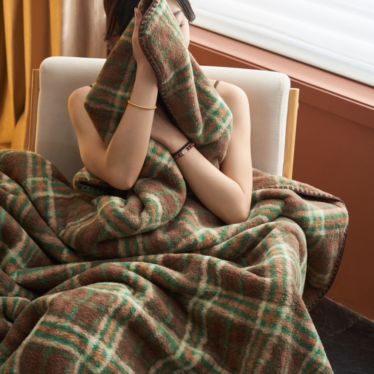 91家纺网 家纺一手货源 找家纺 早晨家纺 2025新款230g双层羊绒牛奶绒毛毯 双层毛毯-巴宝格