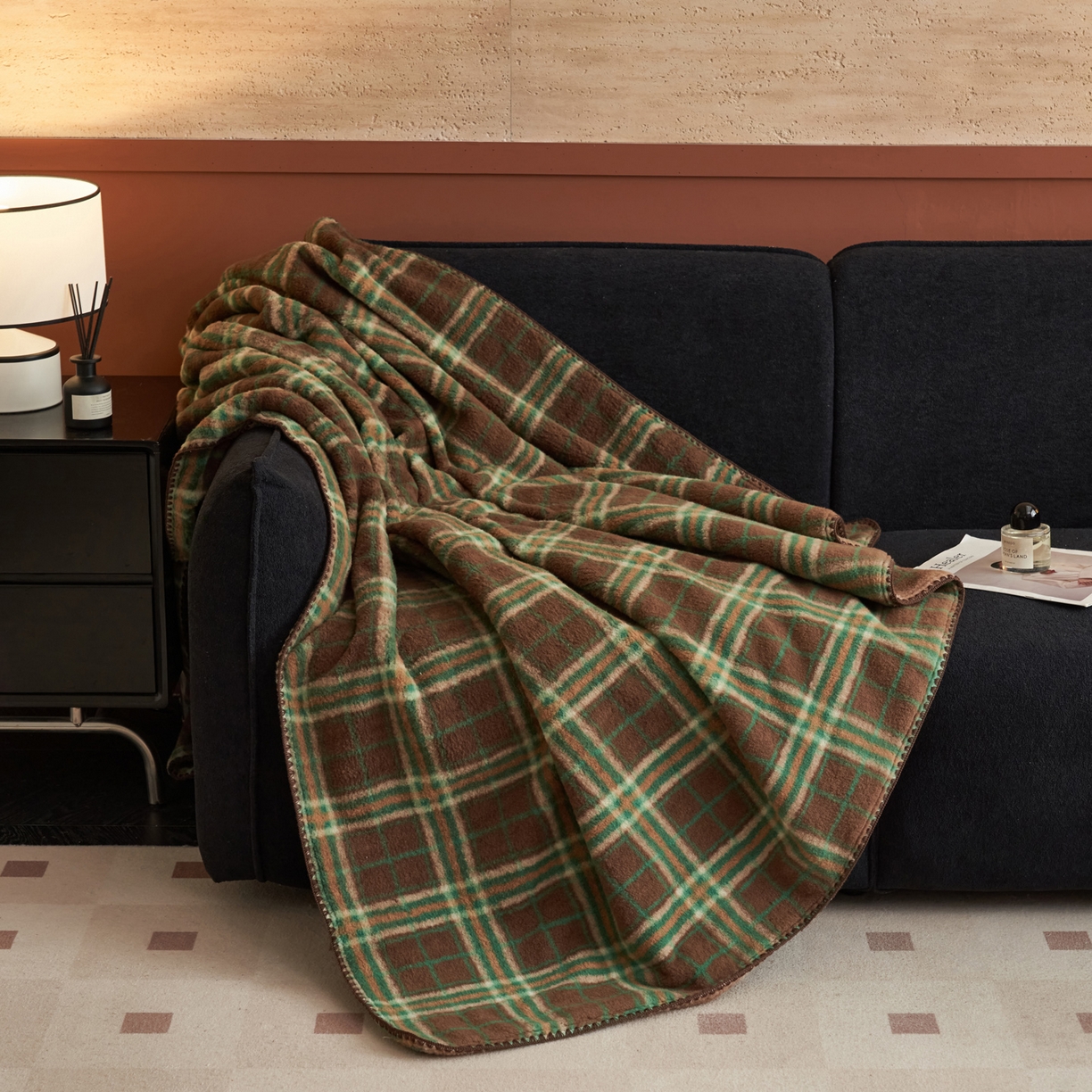 91家纺网 家纺一手货源 找家纺 早晨家纺 2025新款230g双层羊绒牛奶绒毛毯 双层毛毯-巴宝格