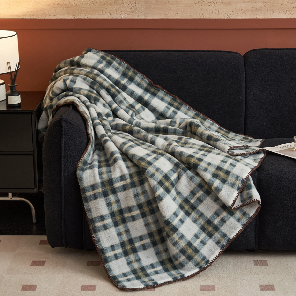 91家纺网 家纺一手货源 找家纺 早晨家纺 2025新款230g双层羊绒牛奶绒毛毯 双层毛毯-威尔士亲格