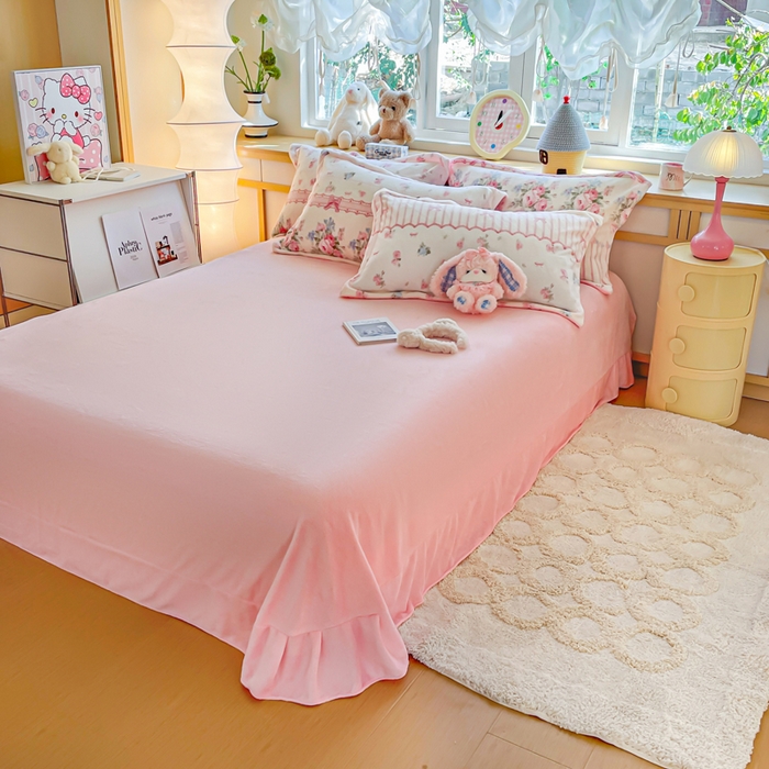 91家纺网 家纺一手货源 找家纺 仟网汇 2025新款双面牛奶绒四件套 欧风花影