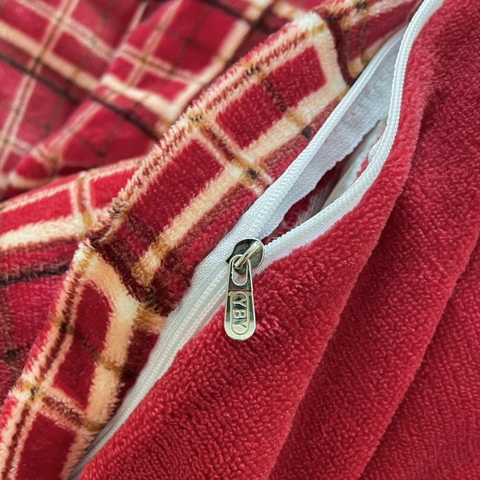 91家纺网 家纺一手货源 找家纺 仟网汇 2025新款双面牛奶绒四件套 圣诞汪