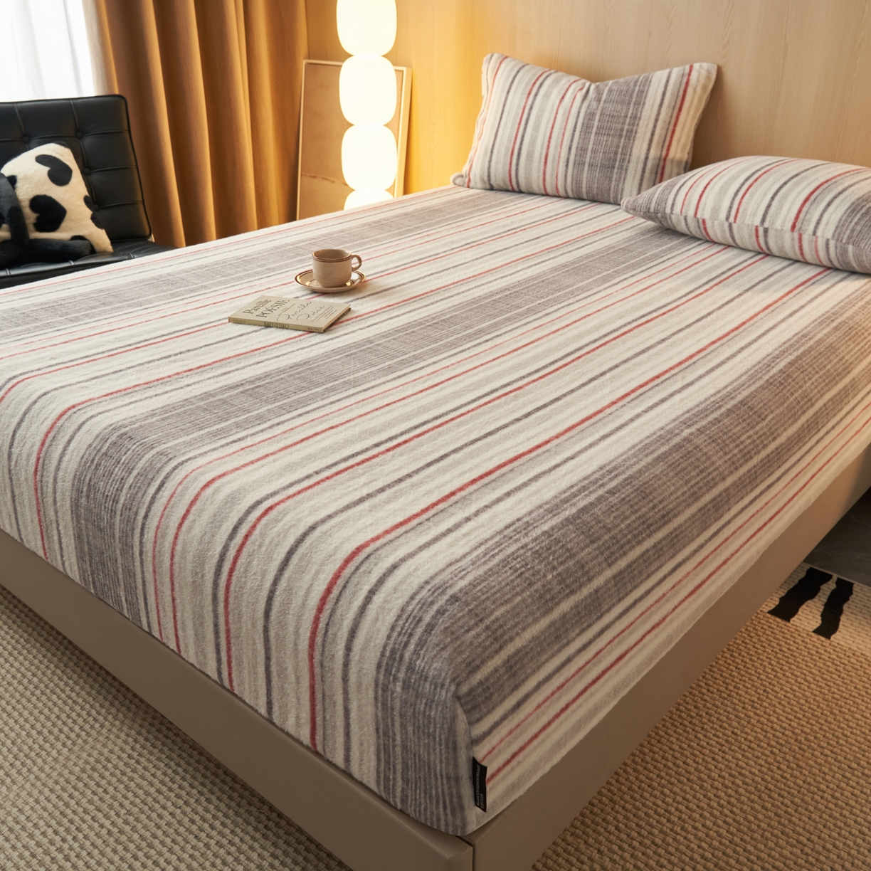 早晨家纺 2025新款未末款仿羊绒牛奶绒床笠 未末-彩纹