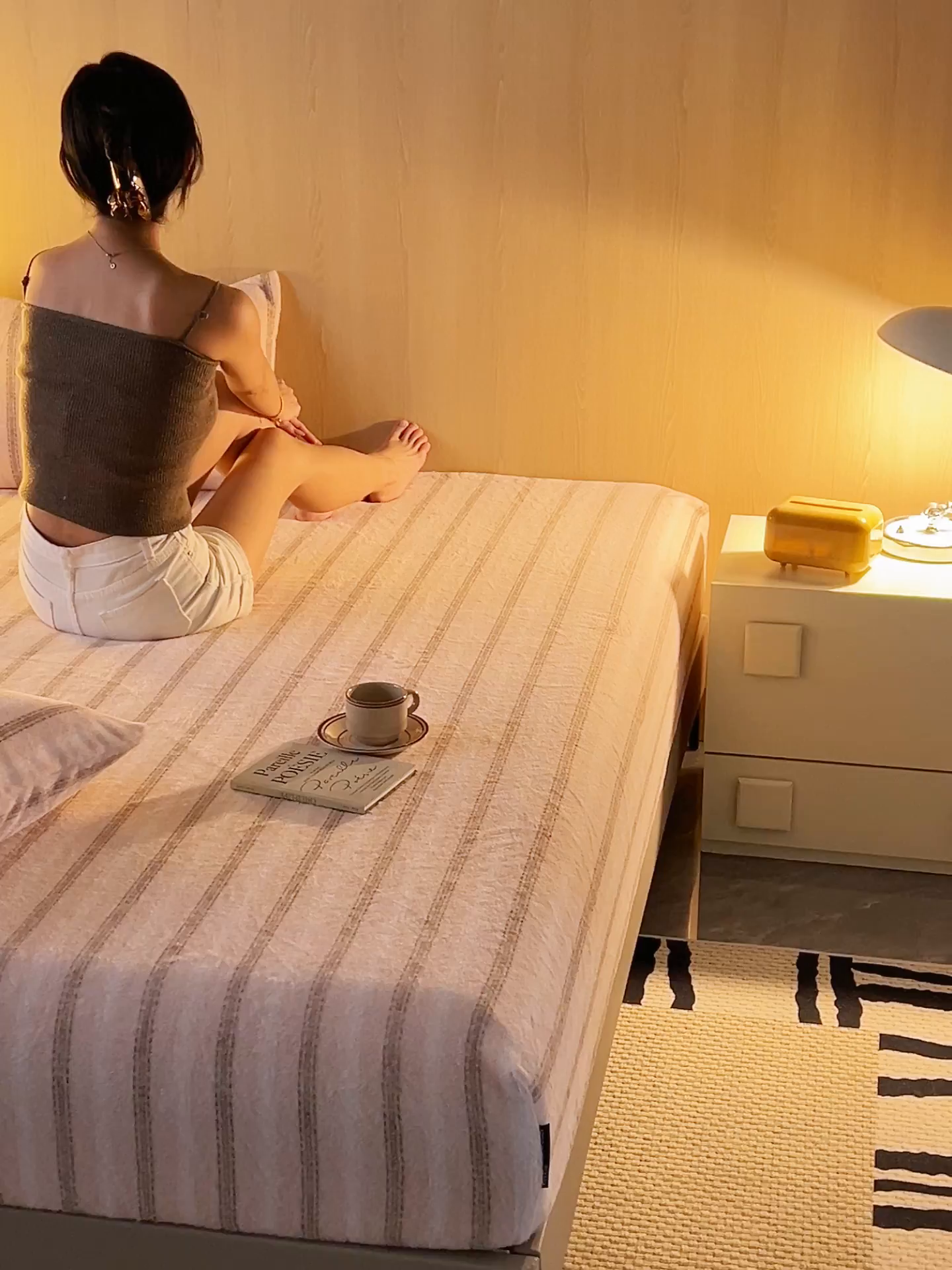 91家纺网 家纺一手货源 找家纺 早晨家纺 2025新款未末款仿羊绒牛奶绒床笠 未末-柔粉