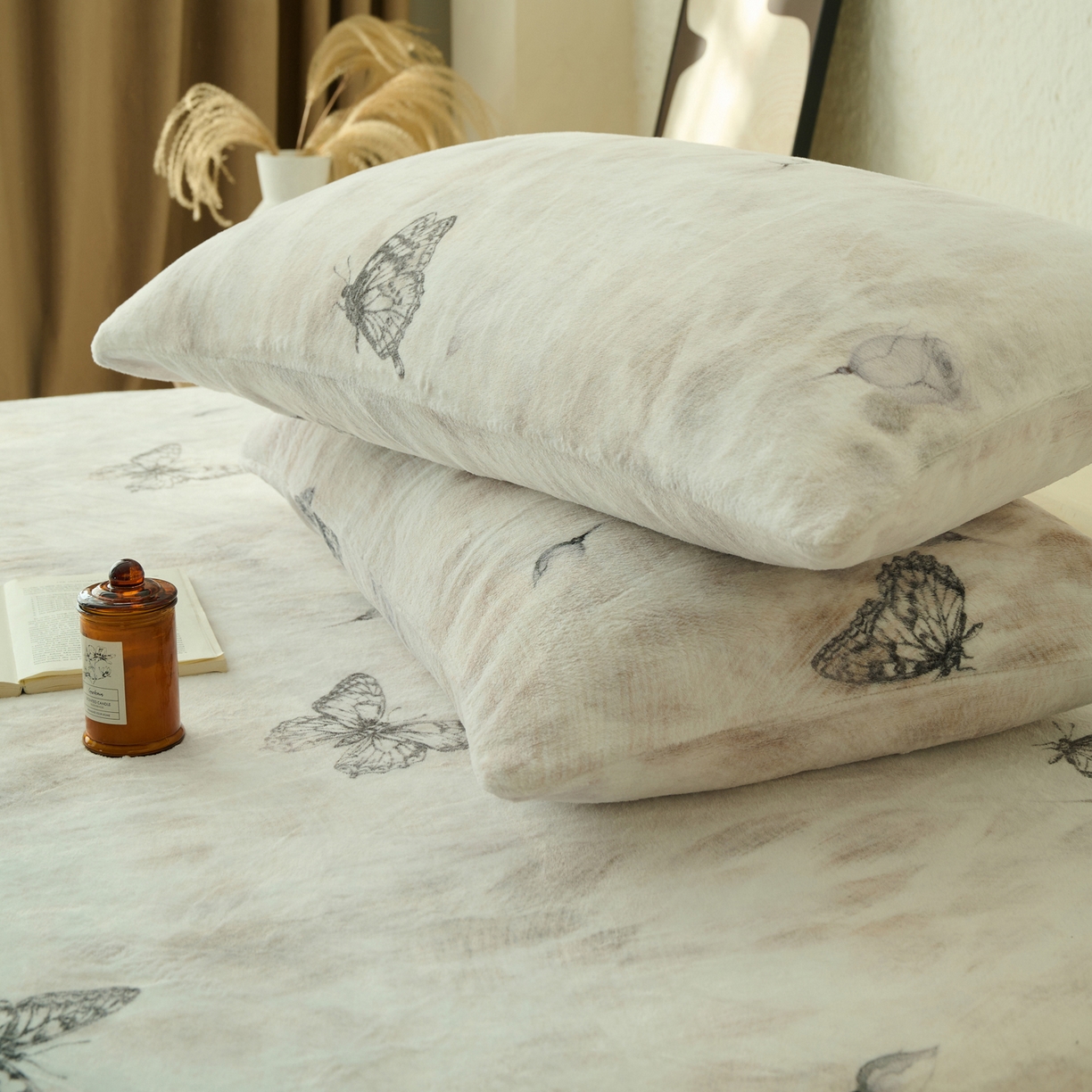 91家纺网 家纺一手货源 找家纺 （总）早晨家纺 2025新款数码印花高克重牛奶单床笠