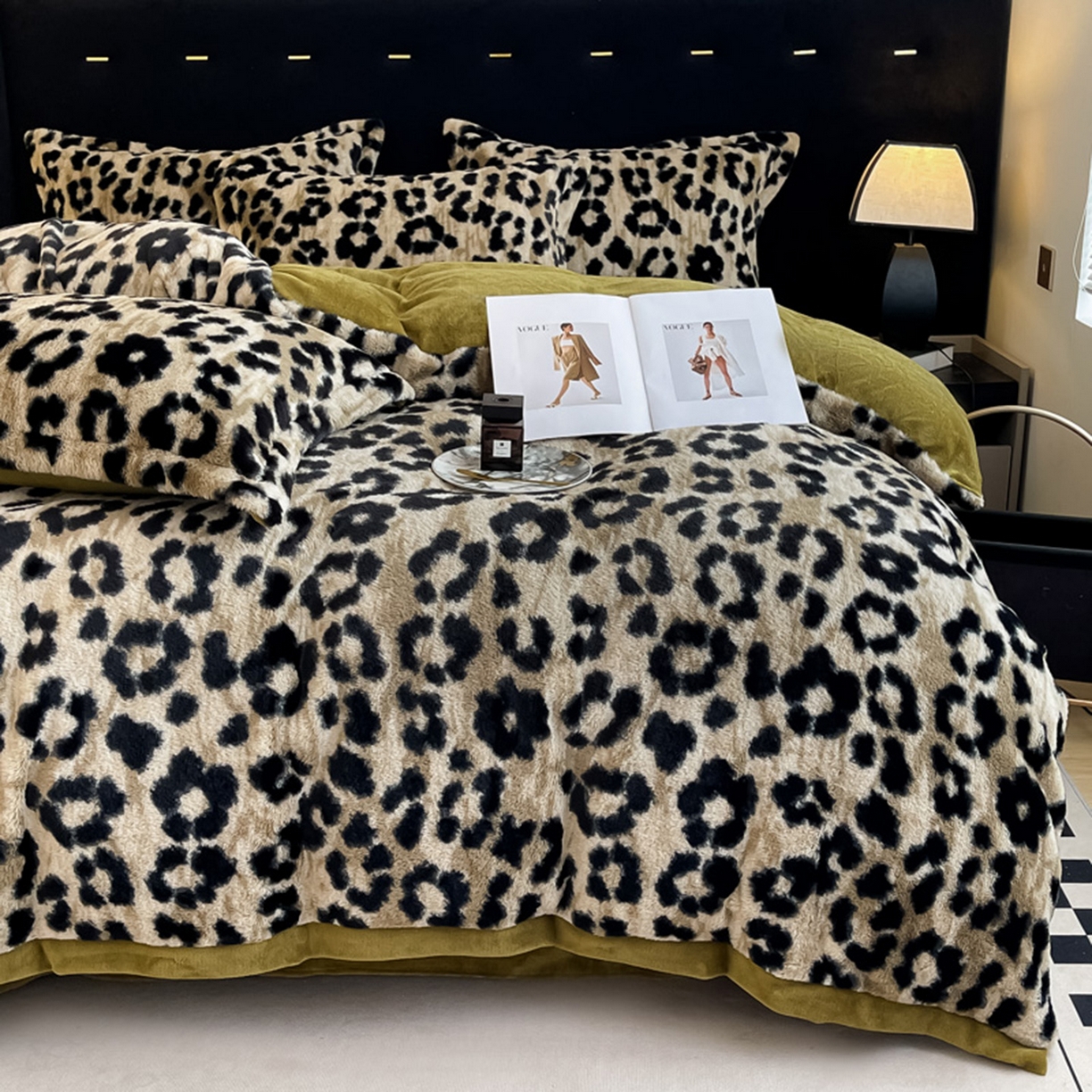 91家纺网 家纺一手货源 找家纺 （总）仟网汇 2025新款加厚兔毛绒法式宽边四件套牛奶绒