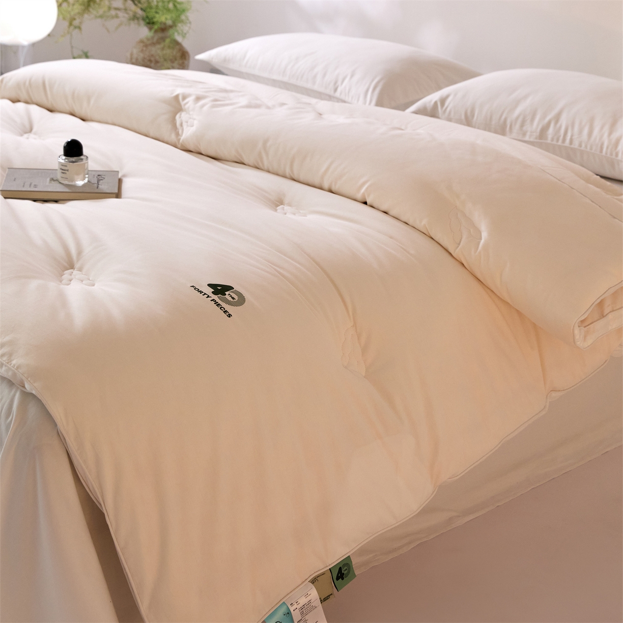 91家纺网 家纺一手货源 找家纺 （总）头等舱 2025新款全棉40支纯色A类20大豆7A抗菌立体被（空镜图）