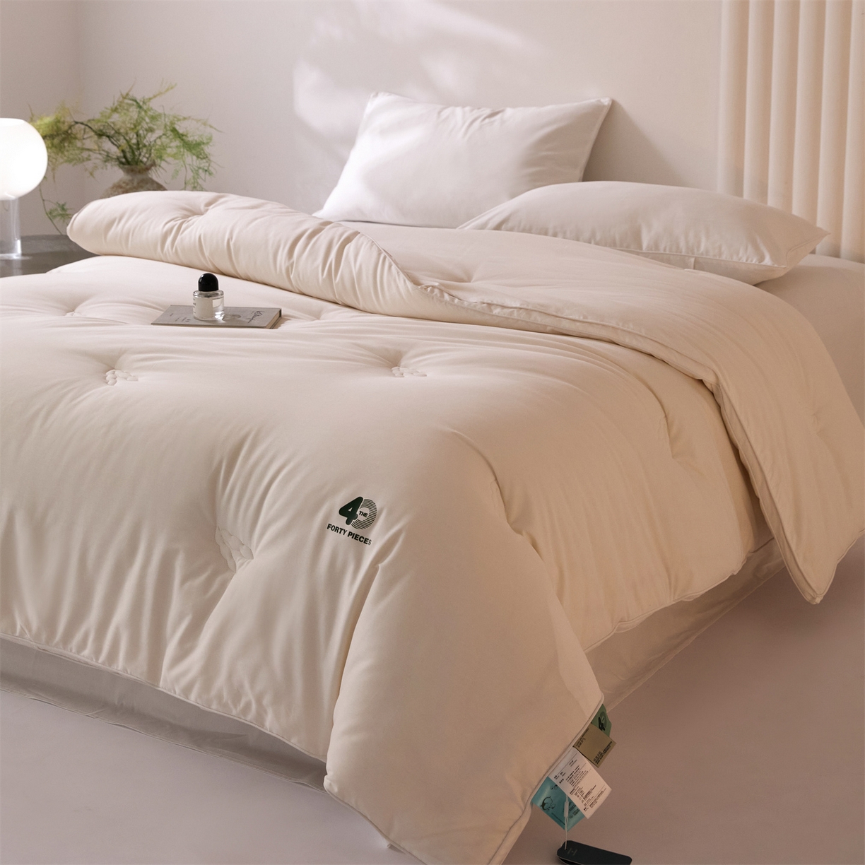 91家纺网 家纺一手货源 找家纺 （总）头等舱 2025新款全棉40支纯色A类20大豆7A抗菌立体被（空镜图）