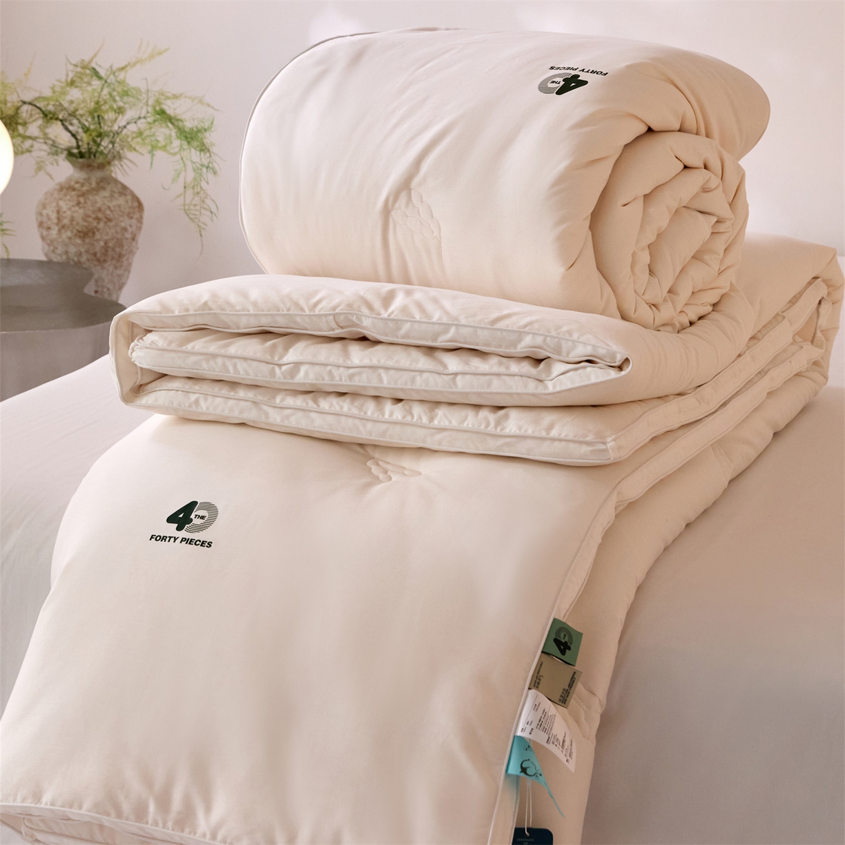 91家纺网 家纺一手货源 找家纺 （总）头等舱 2025新款全棉40支纯色A类20大豆7A抗菌立体被（空镜图）