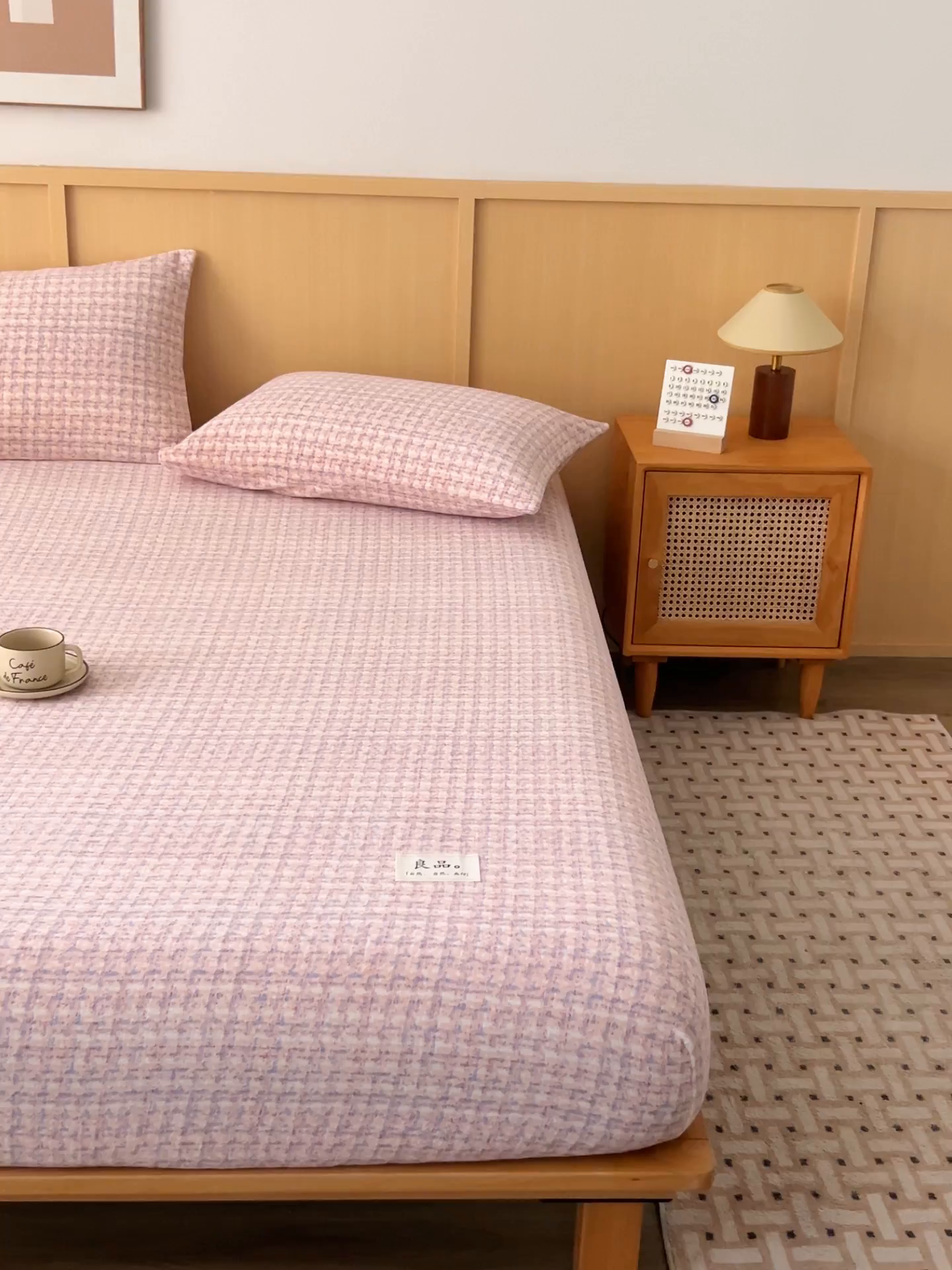 91家纺网 家纺一手货源 找家纺 早晨家纺 2025新款野牧款高克重牛奶绒印花单床笠 野牧-香风玉