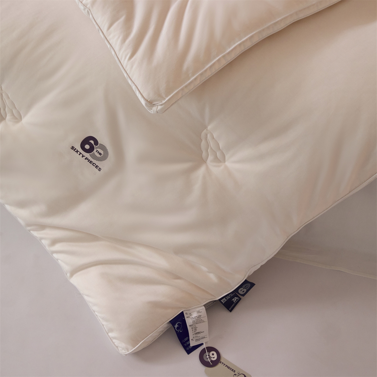 91家纺网 家纺一手货源 找家纺 （总）头等舱 2025新款全棉60支纯色A类30大豆7A抗菌立体被（空镜图）