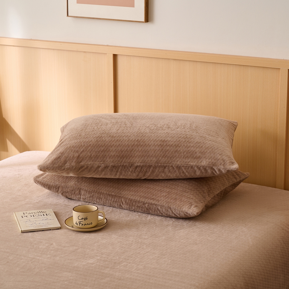 91家纺网 家纺一手货源 找家纺 （总）早晨家纺 2025新款流星款高克重牛奶绒阳离子提花兔毛单床笠