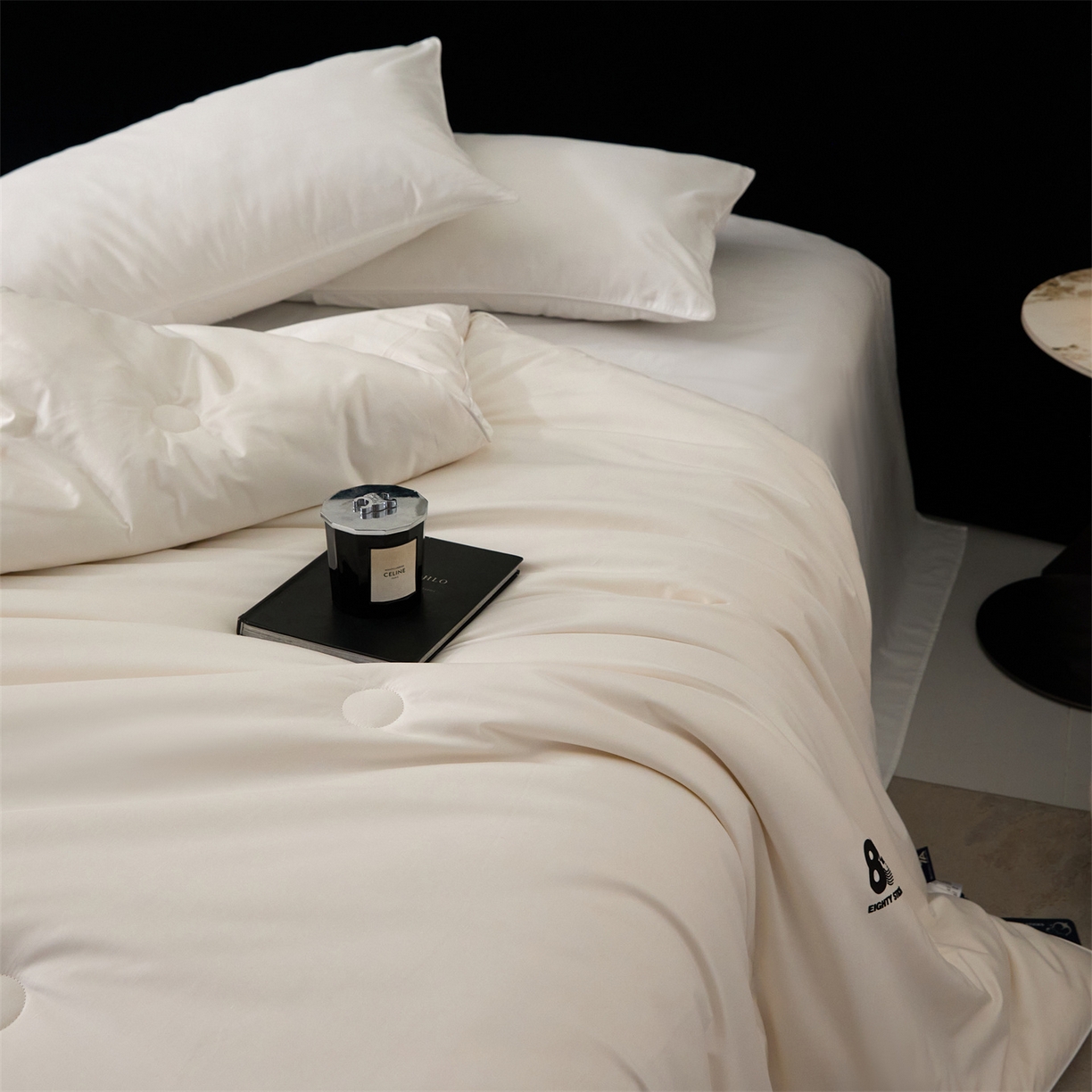 91家纺网 家纺一手货源 找家纺 （总）头等舱 2025新款全棉80支长绒棉纯色A类55大豆7A抗菌立体被（空镜）