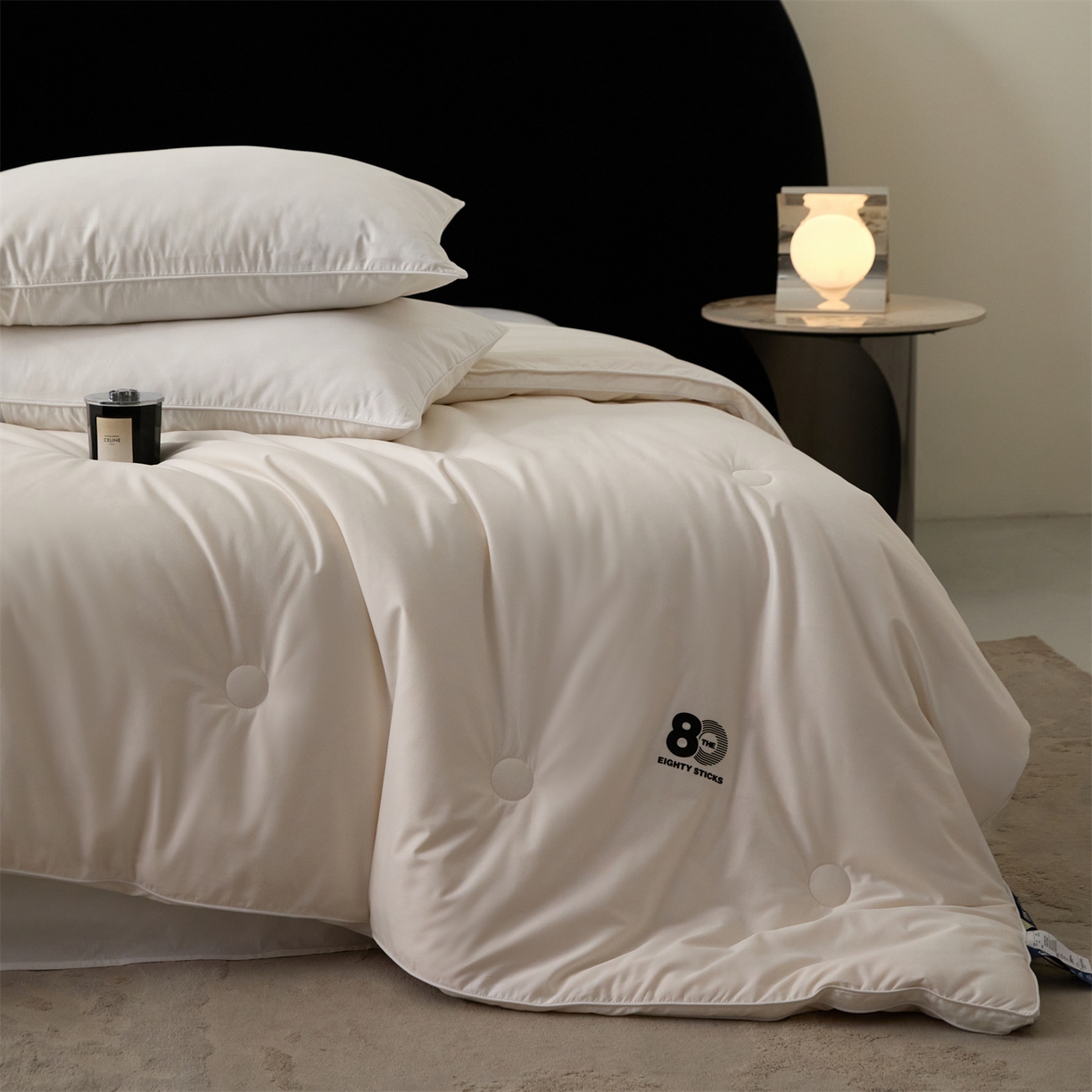 91家纺网 家纺一手货源 找家纺 （总）头等舱 2025新款全棉80支长绒棉纯色A类55大豆7A抗菌立体被（空镜）