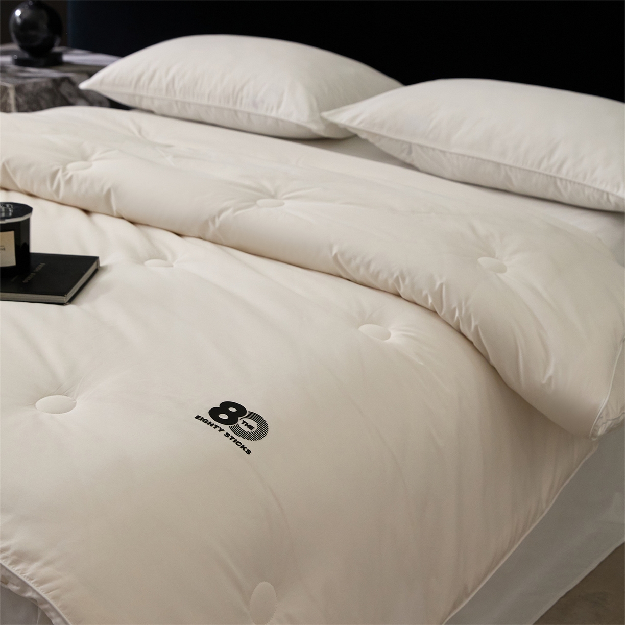 91家纺网 家纺一手货源 找家纺 （总）头等舱 2025新款全棉80支长绒棉纯色A类55大豆7A抗菌立体被（空镜）