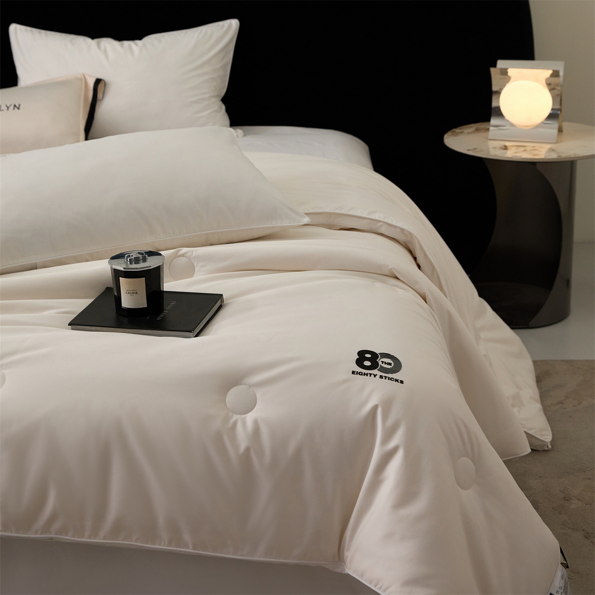 91家纺网 家纺一手货源 找家纺 （总）头等舱 2025新款全棉80支长绒棉纯色A类55大豆7A抗菌立体被（空镜）