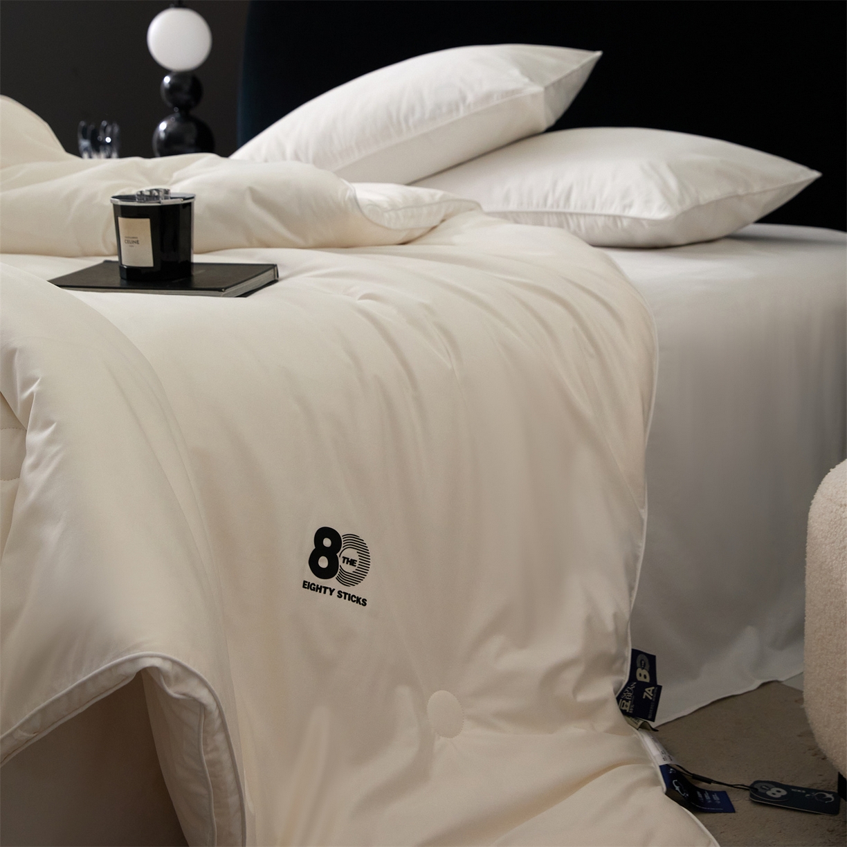 91家纺网 家纺一手货源 找家纺 （总）头等舱 2025新款全棉80支长绒棉纯色A类55大豆7A抗菌立体被（空镜）