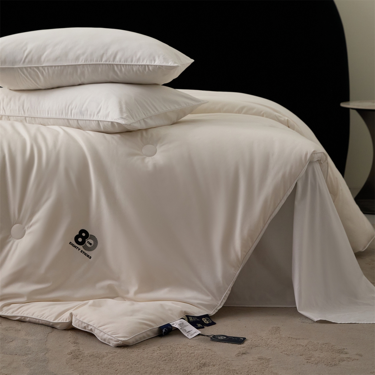 91家纺网 家纺一手货源 找家纺 （总）头等舱 2025新款全棉80支长绒棉纯色A类55大豆7A抗菌立体被（空镜）