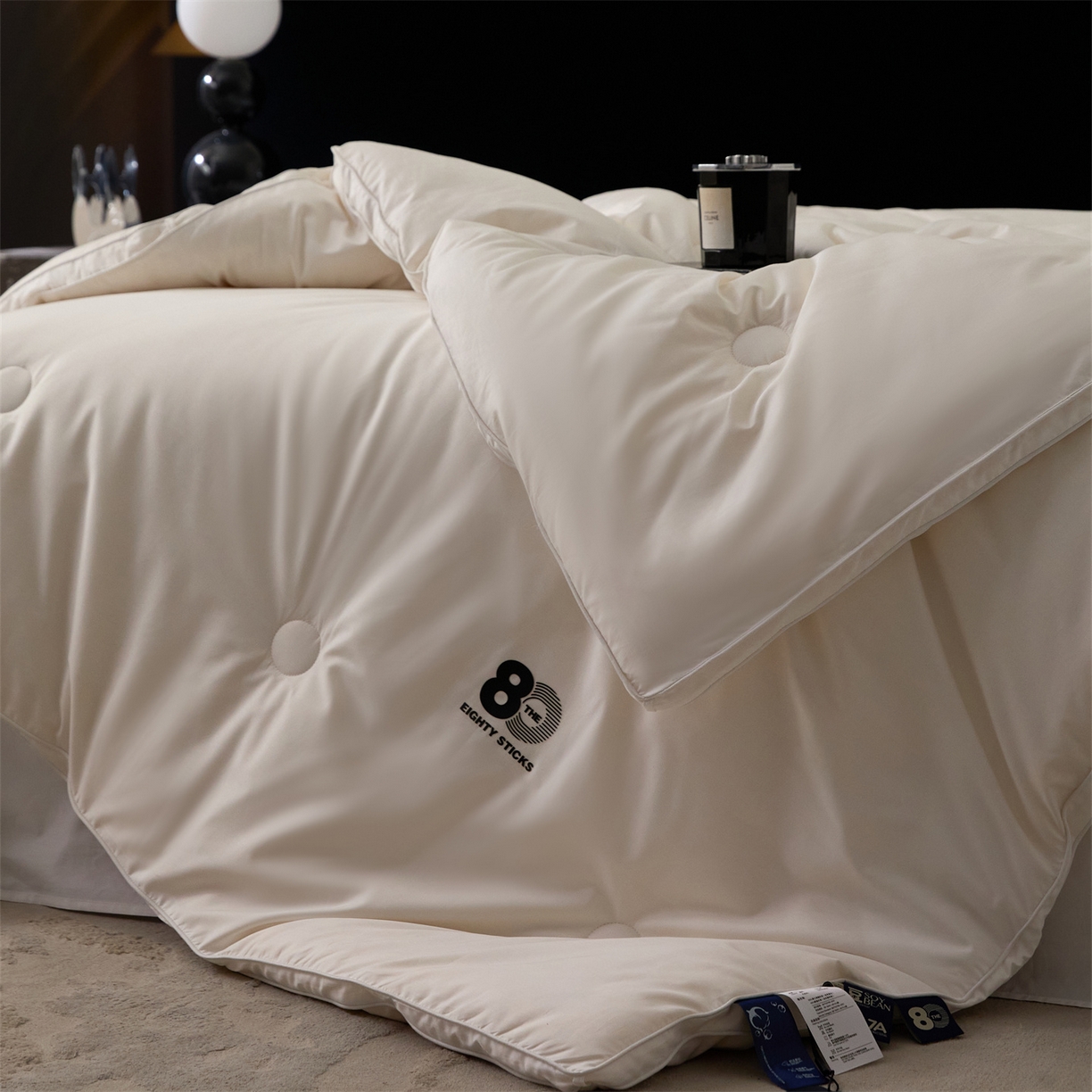 91家纺网 家纺一手货源 找家纺 （总）头等舱 2025新款全棉80支长绒棉纯色A类55大豆7A抗菌立体被（空镜）