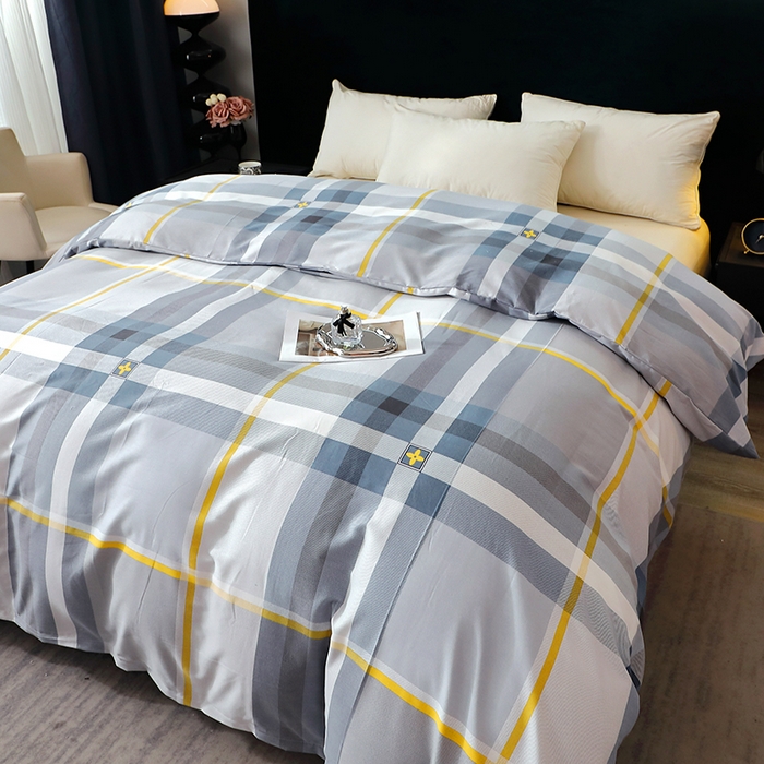 91家纺网 家纺一手货源 找家纺 （总）2025新款叶语系-全棉活性磨毛被套 保暖加厚印花纯棉磨毛被套单品被套单被套被罩斜纹