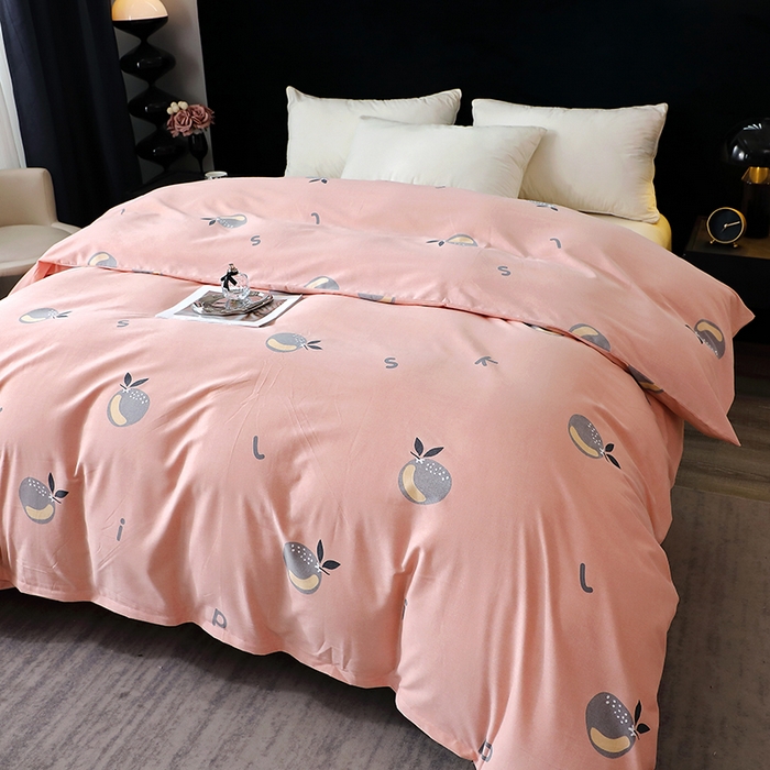 91家纺网 家纺一手货源 找家纺 （总）2025新款叶语系-全棉活性磨毛被套 保暖加厚印花纯棉磨毛被套单品被套单被套被罩斜纹