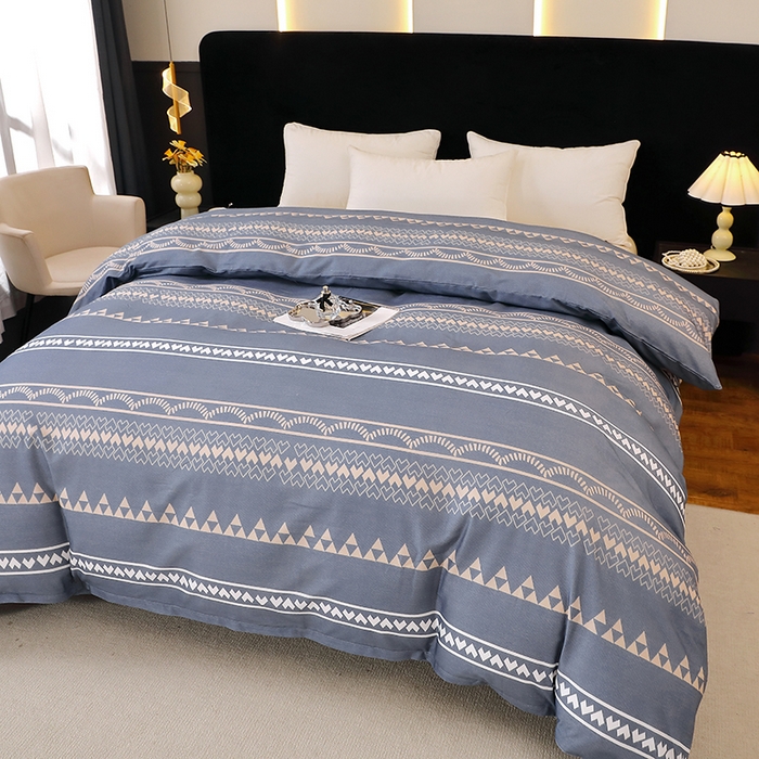 91家纺网 家纺一手货源 找家纺 （总）2025新款叶语系-全棉活性磨毛被套 保暖加厚印花纯棉磨毛被套单品被套单被套被罩斜纹