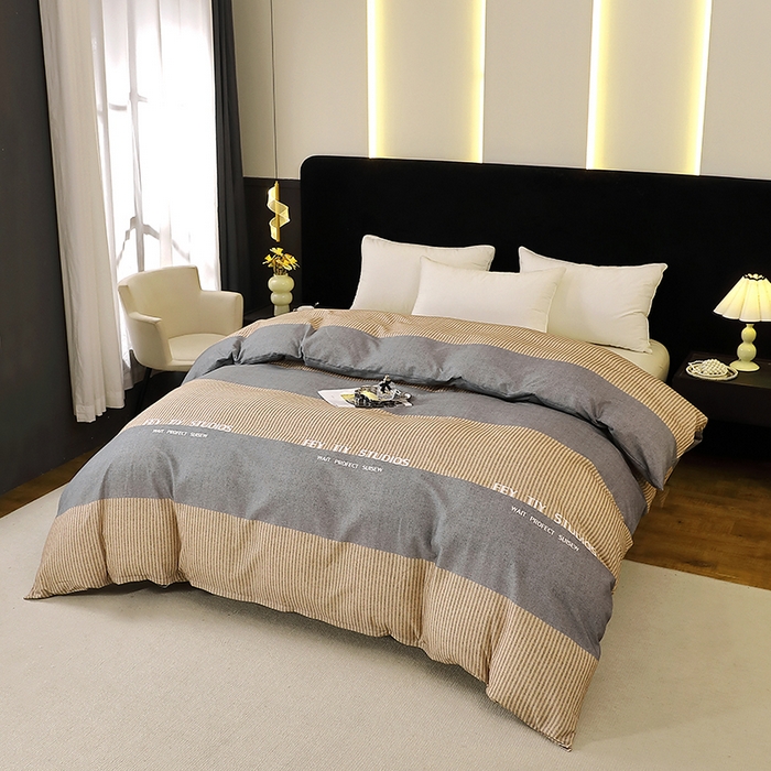 91家纺网 家纺一手货源 找家纺 晶缦家纺 2025叶语系·纯棉活性全棉磨毛单被套单品被套被套单件 贝尔湖畔