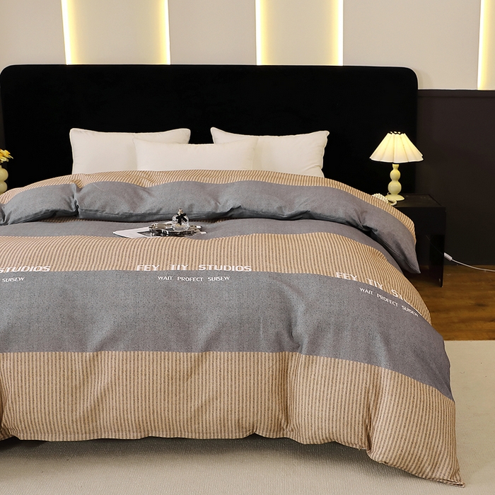 91家纺网 家纺一手货源 找家纺 晶缦家纺 2025叶语系·纯棉活性全棉磨毛单被套单品被套被套单件 贝尔湖畔