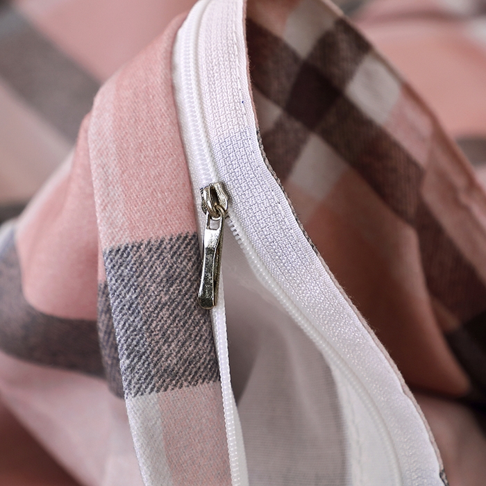 91家纺网 家纺一手货源 找家纺 晶缦家纺 2025叶语系·纯棉活性全棉磨毛单被套单品被套被套单件 方格恋曲