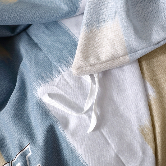 91家纺网 家纺一手货源 找家纺 晶缦家纺 2025叶语系·纯棉活性全棉磨毛单被套单品被套被套单件 菲尔顿蓝