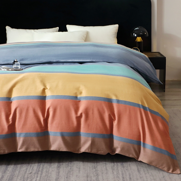 91家纺网 家纺一手货源 找家纺 晶缦家纺 2025叶语系·纯棉活性全棉磨毛单被套单品被套被套单件 风尚