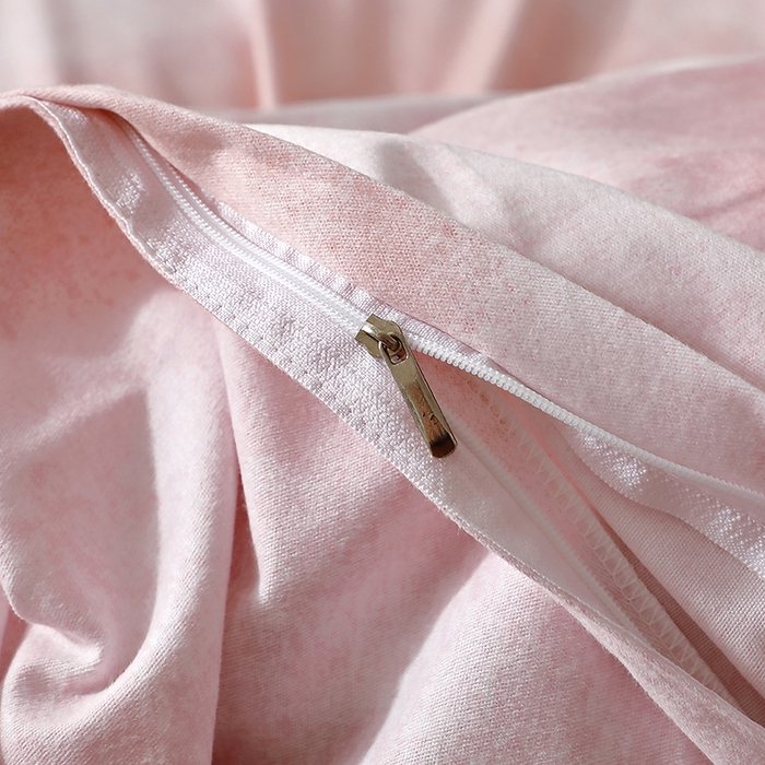 91家纺网 家纺一手货源 找家纺 晶缦家纺 2025叶语系·纯棉活性全棉磨毛单被套单品被套被套单件 花羽庭粉