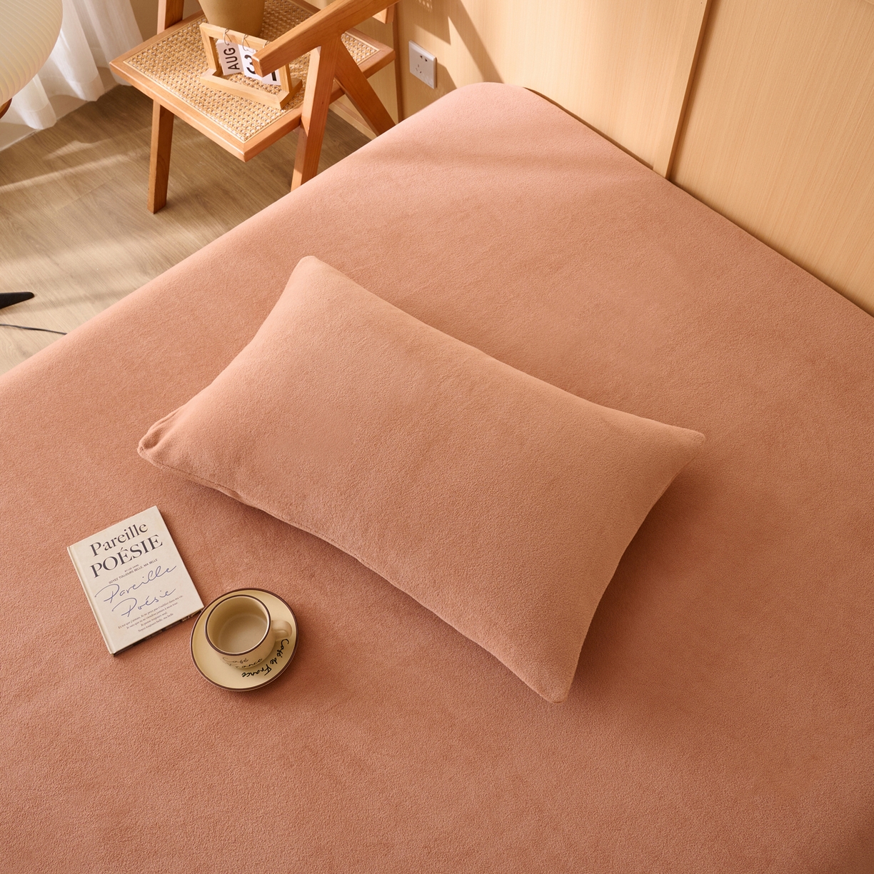 91家纺网 家纺一手货源 找家纺 （总）早晨家纺 2025新款华泰款高克重牛奶绒仿羊绒毛巾绣单床笠