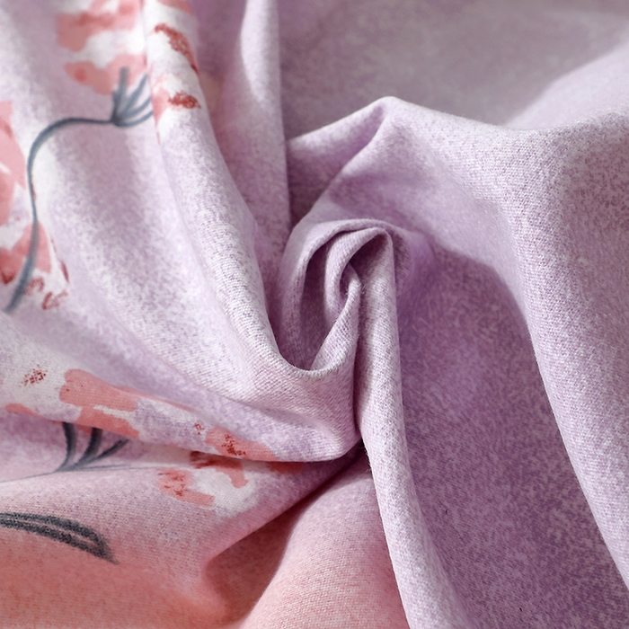 91家纺网 家纺一手货源 找家纺 晶缦家纺 2025叶语系·纯棉活性全棉磨毛单被套单品被套被套单件 兰菲尼粉