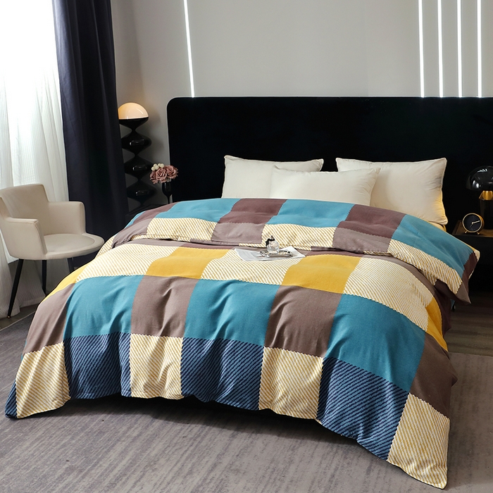 91家纺网 家纺一手货源 找家纺 晶缦家纺 2025叶语系·纯棉活性全棉磨毛单被套单品被套被套单件 魔方城